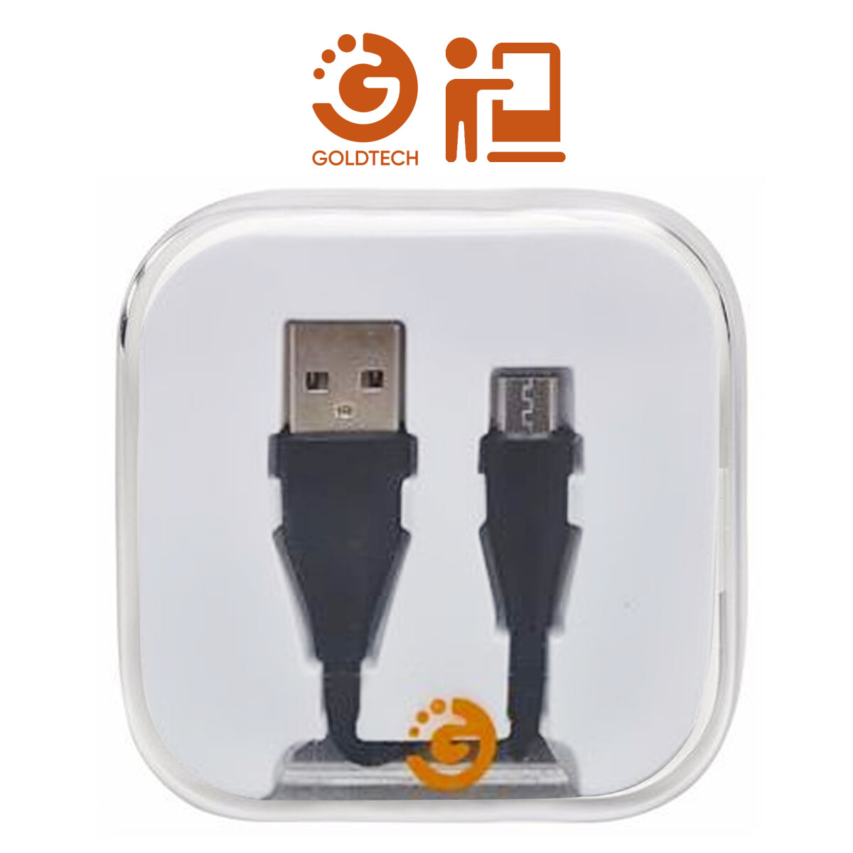 Cable de Datos Goldtech Micro USB - NEGRO 