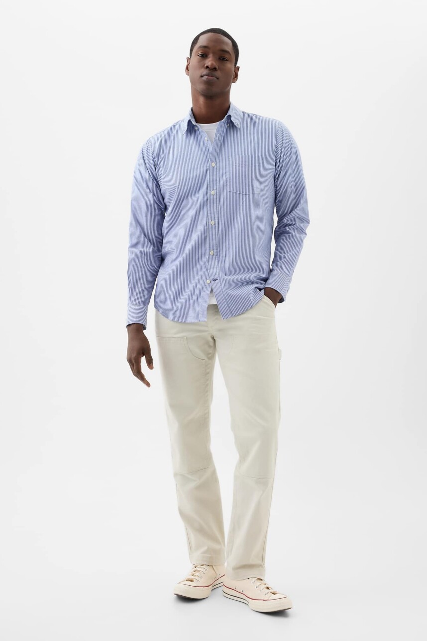 Camisa Hombre Standard Stretch Poplin Matisse Blue 537