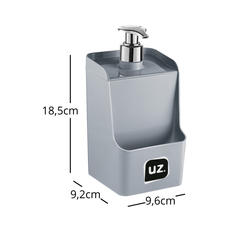 Dispensador de jabón líquido 500 ml GRIS
