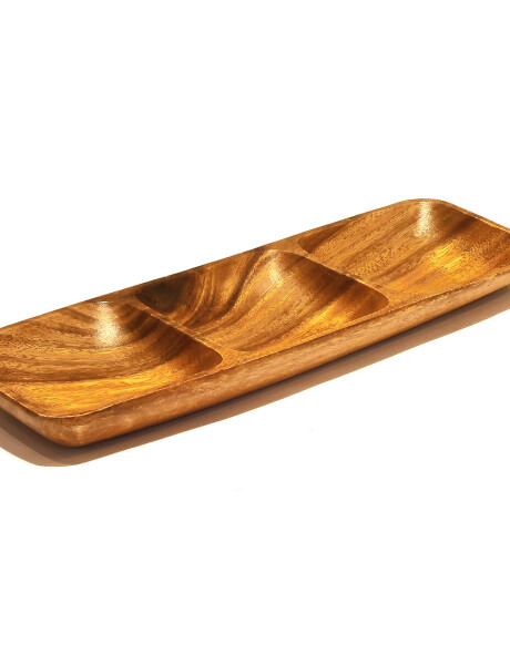COPETINERO RECT. 3 DIVISIONES MADERA 38X13X4CM COPETINERO RECT. 3 DIVISIONES MADERA 38X13X4CM
