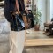 Cartera Oxford Negro Charol
