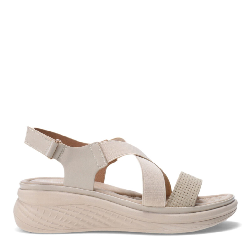 Sandalias de Mujer Lady Confort Shelton Beige Claro