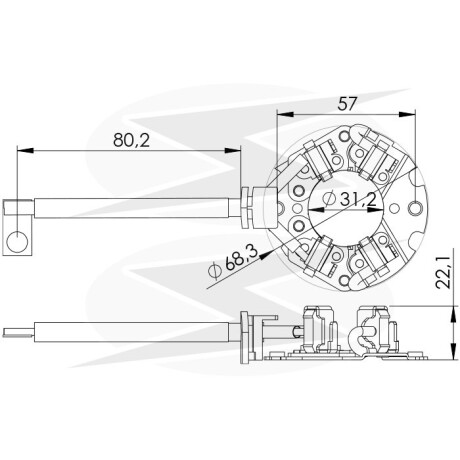 PORTA CARBONES - PORT. ARRQ. MITSUBISHI HYUNDAI CAB.CORTO 4.5X18X17 UNIFAP PORTA CARBONES - PORT. ARRQ. MITSUBISHI HYUNDAI CAB.CORTO 4.5X18X17 UNIFAP