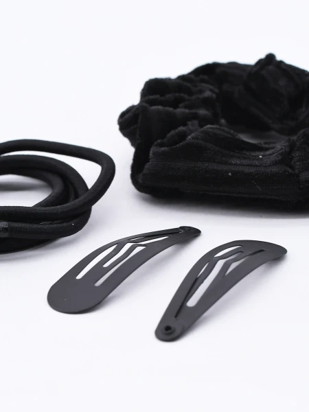 COLEROS Y SAPITOS PACK X 8 NEGRO