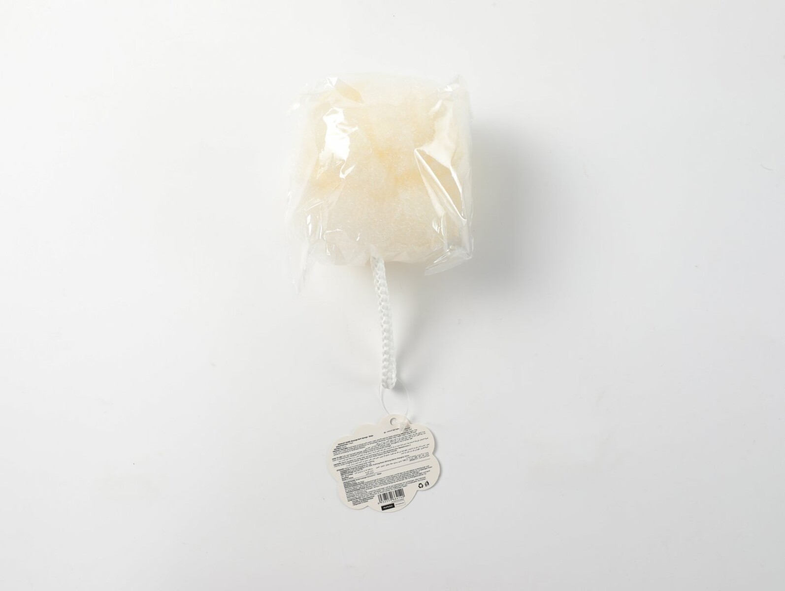 ESPONJA DE BAÑO DISEÑO MASAJE (BEIGE) 
