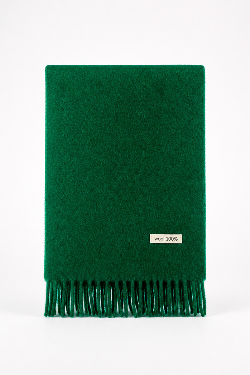 BUFANDA 100% WOOL - VERDE 