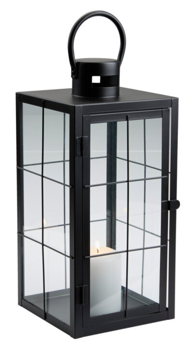 Farol VILLADS W16xL16xH36cm negro 