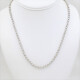 Cadena Oro 18 K blanco , Eslabón Rolo Cadena Oro 18 K blanco , Eslabón Rolo