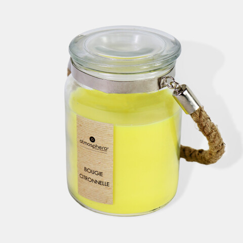 VELA CITRONELA EN POTE DE VIDRIO COLG Unica