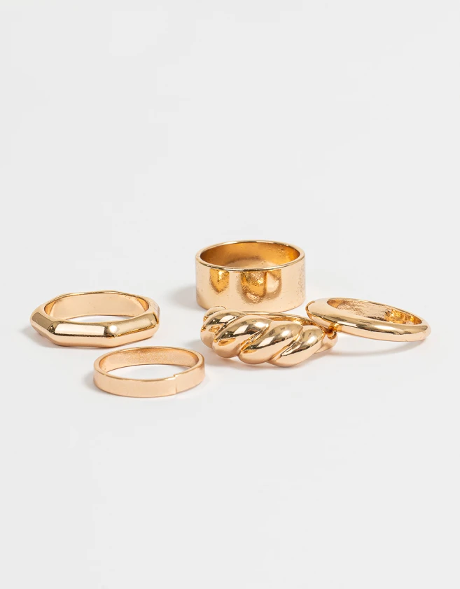 Sets Anillos De metal Set De Anillos Essential - Dorado