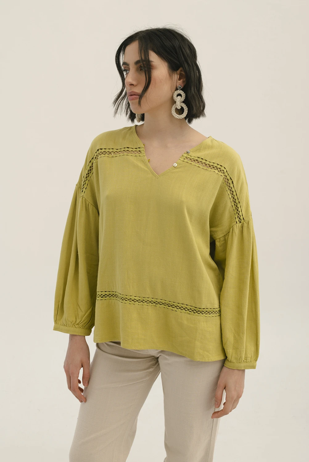 BLUSA MARTINA verde oliva 1