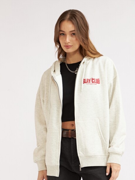 CAMPERA SLAY CLUB GRIS MELANGE