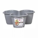 MACETA PETALO 11,5 LITROS GRIS MACETA PETALO 11,5 LITROS GRIS