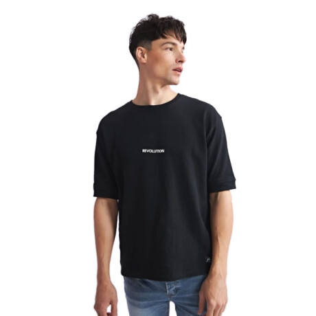 Remera de Hombre N+ Tarragona Negro