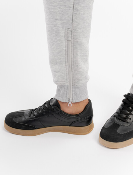 Pantalon felpa Gael gris melange