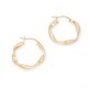 Aros torneados en oro 18k. Diametro 18mm Aros torneados en oro 18k. Diametro 18mm