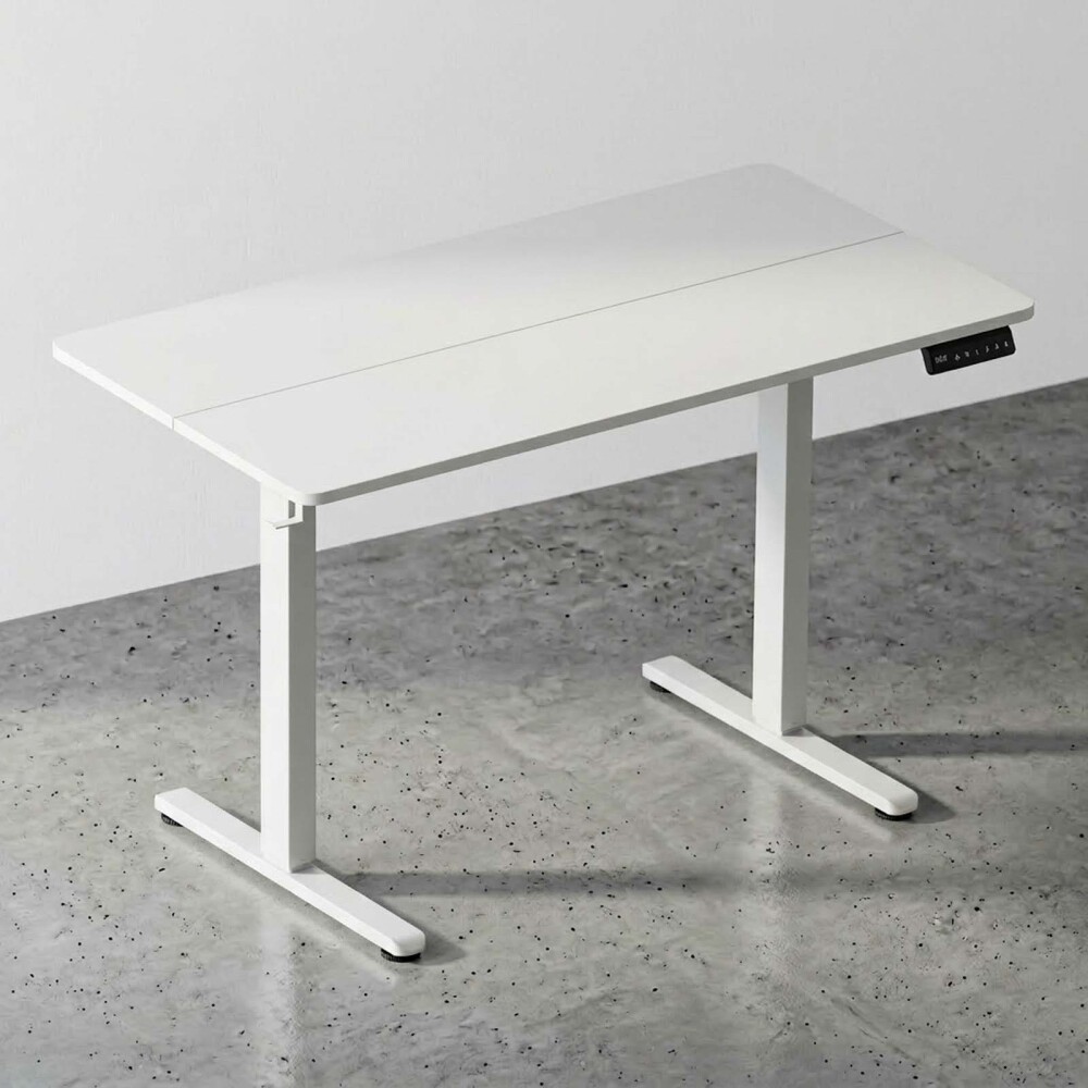 ESCRITORIO REGULABLE METAL-Y-MDF BLANCO UP