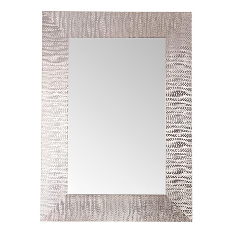 Espejo rectangular marco color plateado Espejo rectangular marco color plateado