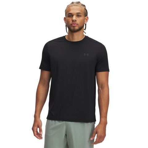 UA LAUNCH ELITE SHORTSLEEVE-BLU BLK-001