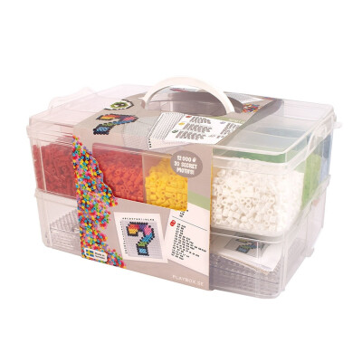 Cuentas para planchar Box de colores 12.000 piezas Hama Beads Playbox Cuentas para planchar Box de colores 12.000 piezas Hama Beads Playbox