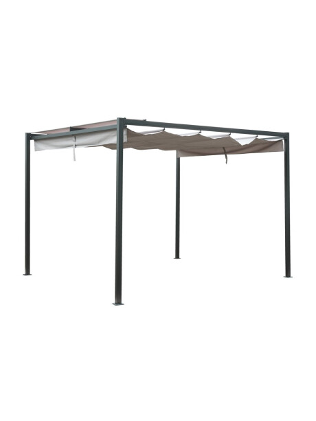 Pérgola HJORTEMOSE A3xL3xA2.3m gris Pérgola HJORTEMOSE A3xL3xA2.3m gris