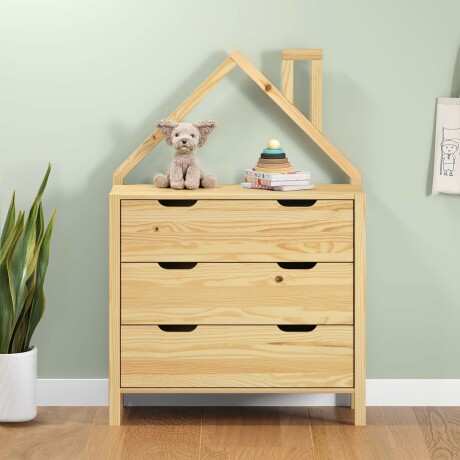 CÓMODA MADERA NATURAL-BEIGE FOREST