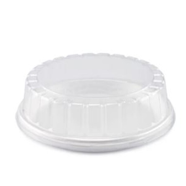 TORTERA PET BASE EPS BLANCA Ø17,8 x 6,2cm TRANSPARENTE
