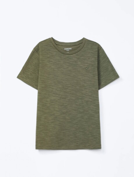 CAMISETA BÁSICA INFANTIL VERDE