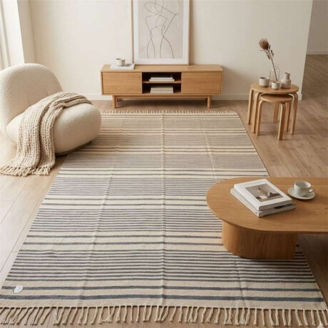Alfombra C/Flecos 200X285Cm Líneas Alfombra C/Flecos 200X285Cm Líneas