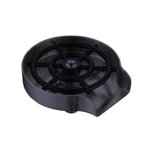ENJUAGADOR DE VASO PARA PILETA DE COCINA EN NEGRO MATE 000