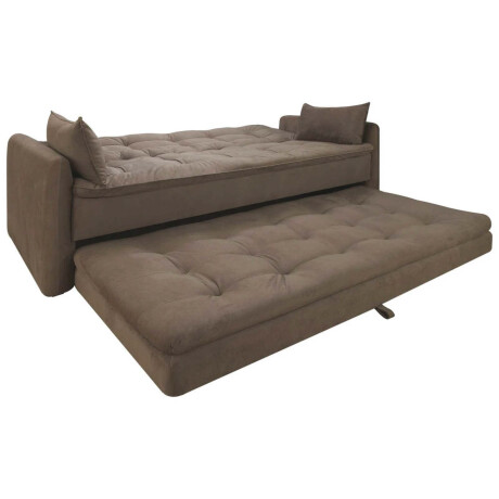 SILLÓN CAMA TELA MARRON MADALENA CACAO