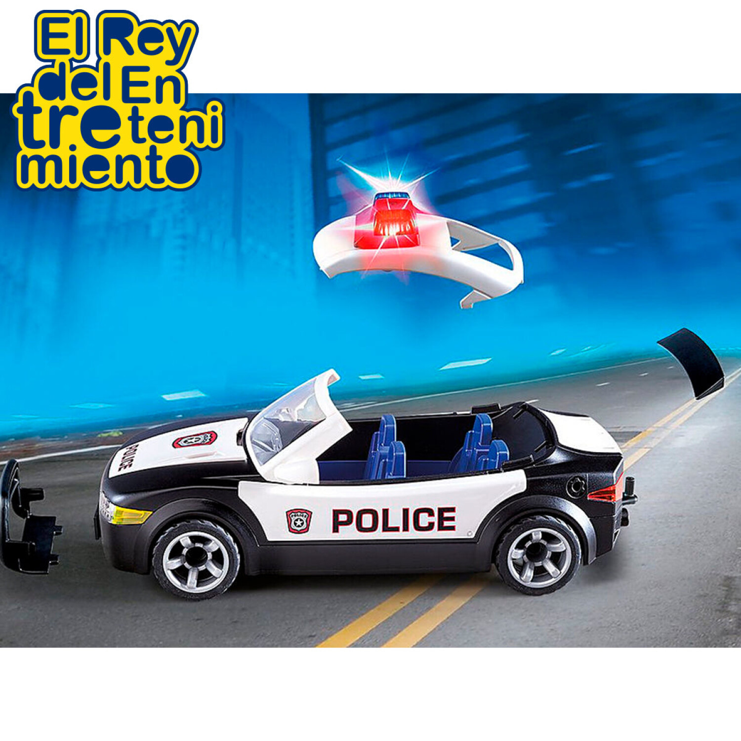 Playmobil - Coche Policía Cruiser - 5673, City Action Policia