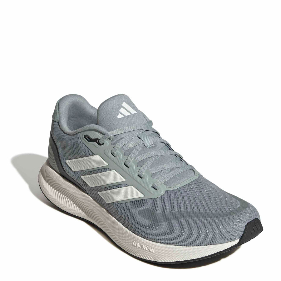 Championes de Hombre Adidas Runfalcon 5 Gris - Blanco