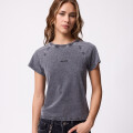 T-SHIRT SAIANA DIXIE Gris Oscuro
