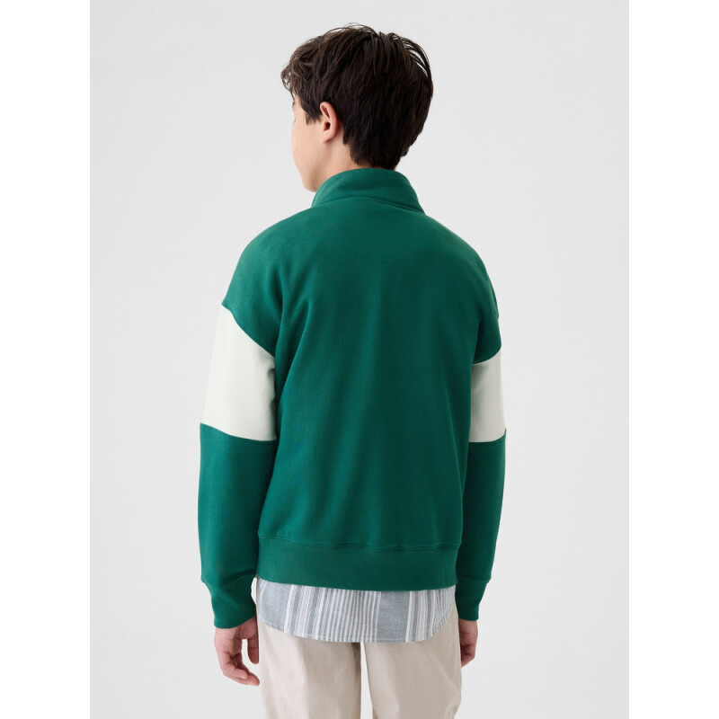 HALF ZIP BALSAM GREEN