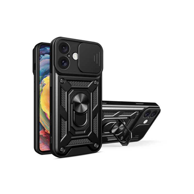 Protector para iPhone 16 Plus cubre cámara color negro Protector Para Iphone 16 Plus Cubre Cámara Color Negro