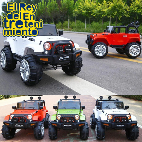 Auto A Batería Todo Terreno Con, Luz y Control Remoto Rojo