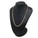 Gargantilla en oro 18k combinada 2 colores con brillantes Gargantilla en oro 18k combinada 2 colores con brillantes