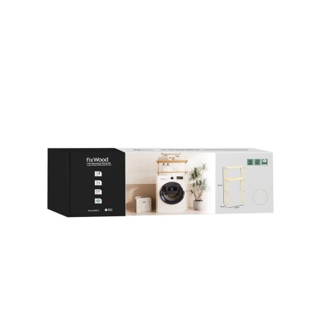 Estantería Organizador Para Lavarropas 127X33X66Cms Ub BEIGE