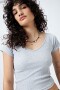 REMERA GEMMA Gris Melange