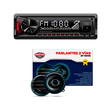RADIO COMBO KIT RADIO SWC.1775 + PARLANTES SP.1694B RADIO COMBO KIT RADIO SWC.1775 + PARLANTES SP.1694B
