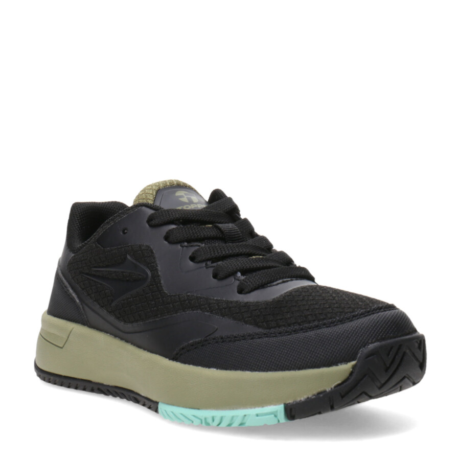Championes Infantiles Topper Negro - Verde Oliva