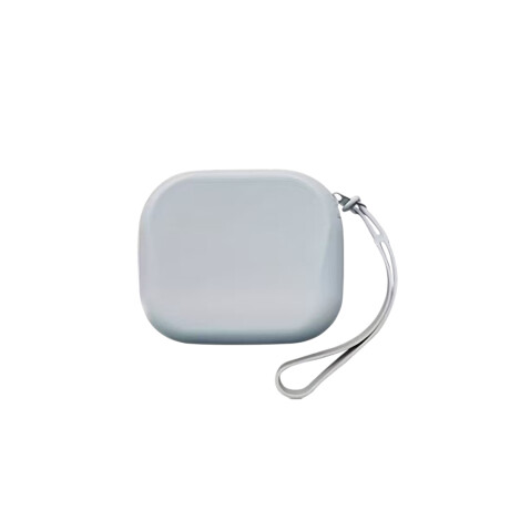 Monedero de silicona con cierre Gris