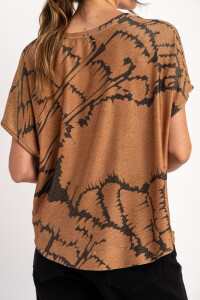 Blusa Lurex Café