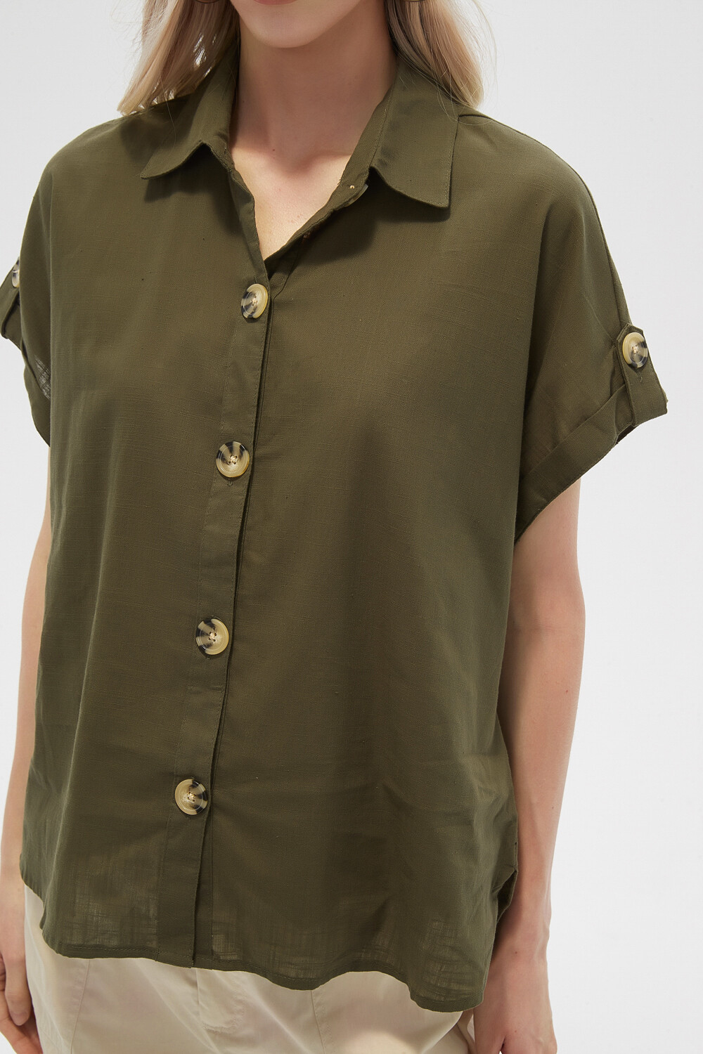 Camisa Taif Verde Oliva Oscuro