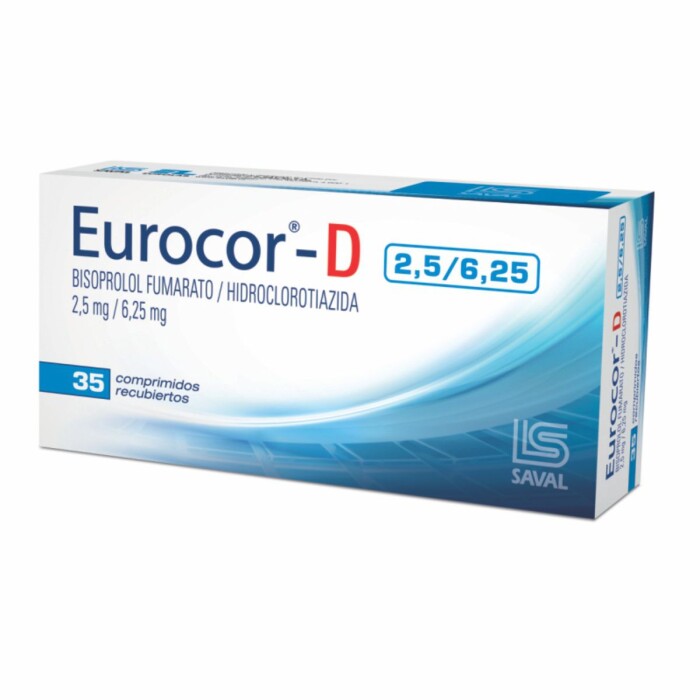 EUROCOR -D 5/ 6,25 MG. CJ X 35 COMP. única