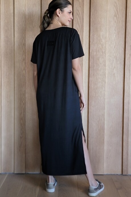 Vestido hibisco Negro