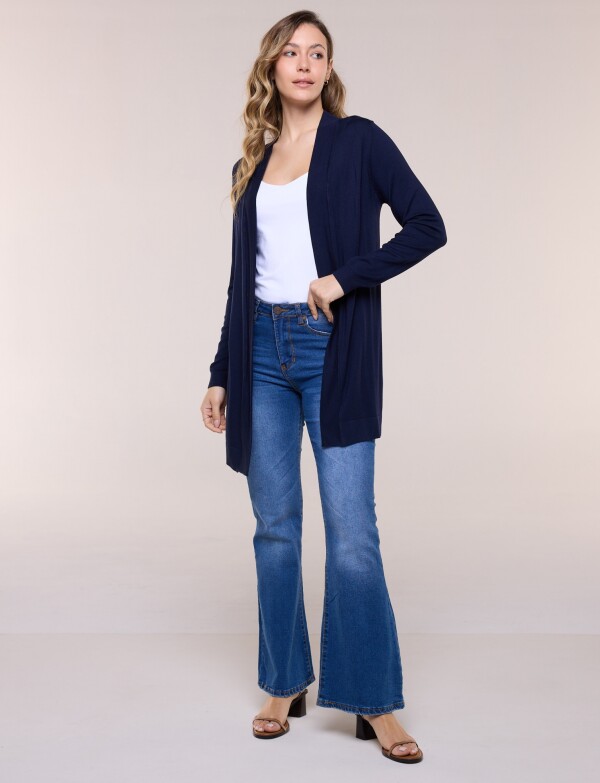 Cardigan Liviano Abierto AZUL