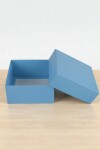 Caja Cuadrada 12x12x6 cm CELESTE