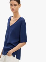 Jersey De Punto Manga Corta indigo